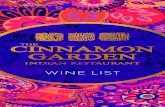 WINE LIST - Microsoft · 2019-12-17 · HOUSE RED WINE 3. EL CAMINADOR CABERNET SAUVIGNON €22.95 Chile A smooth easy-drinking red wine with warm, soft, plummy fruit and a light