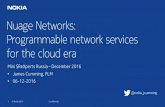 Nuage Networks: Programmable network services for the ...nokia.artics.com/materials/Nuage_Networks... · Nuage Networks: Programmable network services for the cloud era Confidential