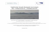 Inshore boat-based surveys for cetaceans: Addendum · Passive Acoustic Monitoring Passive Acoustic Monitoring (PAM) was carried out using a towed hydrophone at a distance approximately