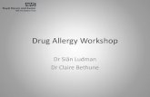 Drug Allergy Workshop - University of Exetermedicine.exeter.ac.uk/media/universityofexeter/... · Refer people with a suspected allergy to beta -lactam antibiotics to a specialist