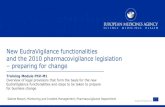 E-learning: New EudraVigilance functionalities and the ...€¦ · and the 2010 pharmacovigilance legislation – preparing for change Training Module PhV-M1 Overview of legal provisions