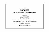 Rules of the Kansas Senate - Kansas Legislaturekslegislature.org/li/m/pdf/senate_rules.pdfRule 3. Absence of Member. No Senator shall fail to attend when the Senate is in session without