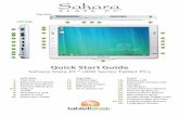 Quick Start Guide - TabletKiosk · Congratulations on your purchase of a Sahara Slate PC® i400 series Tablet PC. Your dual mode touch screen/active digitizer i440D or touch screen