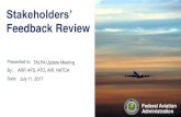 Stakeholdersâ€™ Feedback Review, Takeoff and Landing ... Feedback Collection & Review ... â€“Covered