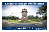 Employee Budget Presentation - Santa Fe College · AGENDA 1.Historical General Operating Data 2.2019-2020 Proposed Operating Budget 3.2019-2020 Proposed Salary & Benefits 4.Salary