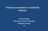 Treatment uncertainties in a crowded MS landscape · alemtuzumab (Lemtrada) ocrelizumab (Ocrevus) Miss S- 2010 •23 years old student from India , single, no family •Presented