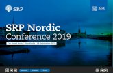SRP Nordic · 2019-08-07 · SRP Nordics Conference 2019 will bring together over 100 senior-level senior representatives from local and international investment banks, insurance