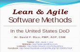 Lean & Agiledavidfrico.com/rico12e-short.pdf · 2012-03-24 · Published six books & numerous journal articles Adjunct at George Washington, UMUC, & Argosy Agile Program Management