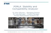 PORLA Crude and Heavy Fuel Oil Stability and Compatibility ... · FMS Ltd is developer and manufacturer of laboratory and on-line analyzers for oil industry, production and research