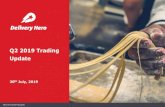 Q2 2019 Trading Update - Delivery Hero › wp-content › uploads › 2019 › 09 › Deli… · Delivery Hero SE Q2 2019 Trading Update 5 88 97 106 126 138 155 176 315 Continuous