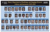 Emory Department of Radiology and Imaging Sciences · 2020-06-01 · Emory Department of Radiology and Imaging Sciences Fellows and Instructors 2019-2020 Adam Hesney, MD Bhargavi