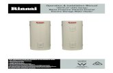 Operation & Installation Manual - Rinnai · Rinnai 4 HOTFLO (HFE Series) Electric Storage Water Heater OIM SAFETY WARNING This appliance is NOT intended for use by persons (including