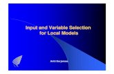 Input and Variable Selection for Local Models · Antti Sorjamaa5/31 Input Selection lExhaustive method – “Brute force” – All 2d input combinations explored lForward or Backward