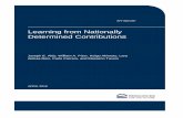 Learning from Nationally Determined Contributions Aldy et al... · Learning from Nationally Determined Contributions ... vary considerably in form, level of required emissions mitigation,