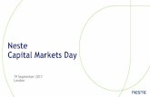Neste Capital Markets Day - appspot.com · 14:40 Strong financial performance supporting our long term targets ... (2014–2015), Vice President in Oil Retail Russia and Baltic Rim