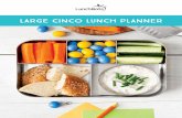 large cinco lunch plannerlarge cinco lunch planner. introducing the toolkit Build a list of your kid’s favorite main dishes, fruits, vegetables, and sides ... on one page and you
