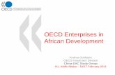 OECD Enterprises in African Development Goldstein-OECD-EN...Investment Policy at the OECD (1) •legal instruments –Code of Liberalisation of Capital Movements –Code of Liberalisation
