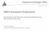 CBO's Economic ProjectionsPresentation at the NYU Stern Economic Outlook Forum New York City, New York . Wendy Edelberg . Assistant Director, Macroeconomic Analysis . CBO’s . Economic