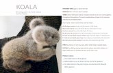 KOALA - From Britain with Love › ... › 02 › Koala-knitting-pattern-… · Koala page 10 Koala page 11 Rows 36-40 Beginning with a purl row work ive rows stocking stitch PM at