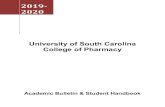 University of South Carolina College of Pharmacy › study › colleges_schools › pharmacy › documents › ... · 2020-05-27 · Educational Outcomes for the University of South