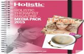 HOLISTIC THERAPIST MAGAZINE - MEDIA PACK · DPS and Full page ads with bleed marks. FONTS: Must be Postscript Type 1 and embedded within the file adobe acrobat or InDesign document