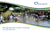 Bringing safe water testing to its ... - University of Bristol › engineering › media › aquatest › brochure.pdf · Lab-standard testing made as easy as boiling a kettle –