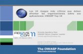 Cristina Cameron - Internet Security Auditors · Presidente del capítulo español de OWASP Socio y Director del Dpto. de Auditoría de Internet Security ... La OWASP Foundation es