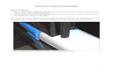 New Power windows Instructions - Factory Five Racing · New Power Windows Instructions Power windows ... Cut the track at the mark made using a hack saw. Attach the motor mount bracket