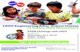 LEGO Engineering After-School Classes at Indian …...2018/12/17  · These programs are not authorized, sponsored or endorsed by the LEGO Group. LEGO Engineering After-School Classes