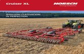 SHALLOW CULTIVATION IN PERFECTION · The Cruiser XL is a 6-bar specialist for shallow and medium-deep tillage. The available working widths range from 5 to 6 metre. It is equipped