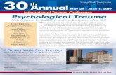 International Trauma Conference Psychological Trauma · 2019-09-27 · interventions that are being practiced in clinics, schools, prisons, families, and communities around the world.