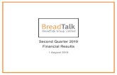Second Quarter 2019 Financial Results · Restaurant 14.9 7.1 110.9% 25.4 15.8 61.2% 4orth (0.8) (0.1) 644.5% (1.3) (0.2) 496.3% Others (0.1) (0.7) - 91.6% 2.5 (2.0) n.m. EBITDA Margin