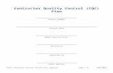 Contractor Quality Control Plan Template€¦ · Web viewWeekly QA/QC Meeting Minutes24 Preparatory Meeting Checklist25-27 Initial Inspection Checklist28 Receiving Material Inspection