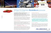 Ether10.Genius Rubidium power - ALBEDO Telecomalbedotelecom.com/src/lib/BR-Ether10-Genius.pdf · Ether10.Genius Rubidium power ALBEDO Ether10.Genius is a multi-technology tester equipped