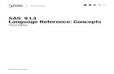 SAS 9.1.3 Language Reference:Concepts · Chapter 7 Expressions 109 Deﬁnitions for SAS Expressions 110 Examples of SAS Expressions 110 SAS Constants in Expressions 110 SAS Variables