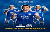 2018/19 Fox Membership - Amazon Web Services · Personalised Membership Card and brand-new Membership Pack, with the option to track delivery online 20 per cent off Gold and Fans