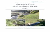 Whangawehi Stream Catchment Management Plan Stage I · Community and school children will have gained sufficient knowledge ands skills to better manage and ... Summary of stream flow,
