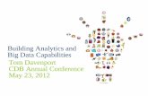Building Analytics and Big Data Capabilitiesebusiness.mit.edu/sponsors/common/2012-AnnualConf... · • IT “hacking” abilities • Closer to the product or process : New technologies