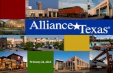 The Alliance Texas Story - Fort Worth Chamber · The Alliance Town Center area 2016 population forecast projects an 8.0% annual growth in people age 75+. Texas has a 2.3% growth rate.