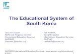 The Educational System of South Korea...The Educational System of South Korea LesLee Clauson Northwest Regional Director International Education Services AACRAO ... Overview – secondary