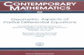 CONTEMPORARY MATHEMATICS Geometric Aspects of Partial Differential ... · of elliptic operators and elliptic boundary problems. We thank the authors for their contributions, the PDE