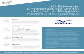 JD Edwards EnterpriseOne Digital Integration Program · JD Edwards EnterpriseOne Digital Integration Program A DWS Client Success Story Client Mizuno is a Japanese sports equipment