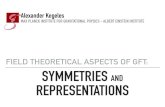FIELD THEORETICAL ASPECTS OF GFT: SYMMETRIES AND ...relativity.phys.lsu.edu/ilqgs/kegeles012417.pdf · symmetry breaking. If the representations are connected by a symmetry, then
