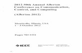 Control, and Computing - GBV › dms › tib-ub-hannover › 74156291x.pdf · 201250thAnnualAllerton Conference onCommunication, Control,andComputing (Allerton2012) Monticello,Illinois,