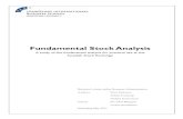 Fundamental Stock Analysis - diva-portal.org432648/FULLTEXT01.pdf · regarding Fundamental Stock Analysis are stated in order to answer the research questions stated in chapter one