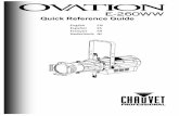 Quick Reference Guide - BMI Supply...Quick Reference Guide EN Español ES . FR Nederlands NL . Ovation E-260WW QRG EN 2 About This Guide ... Strobe . 000 010 011 255 No function Strobe