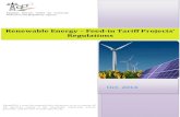 Renewable Energy Feed-in Tariff Projects’ › wp-content › uploads › 2017 › 05 › ... · 2017-05-19 · Renewable Energy – Feed-in Tariff Projects’ ... - The PV projects’