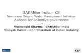 SABMiller India CII - CEO Water Mandate...- Estimated deep ground water recharge from ppt through natural process: 6.27 Mm3 (22.86 mm, 3.5% of ppt) - Deep infiltration from ppt:119.31
