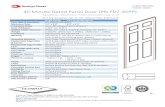 Interior Doors 45 Minute Rated Panel Door (PN FD7-45PP) · 2017-11-04 · 45 Minute Rated Panel Door (PN FD7-45PP) Bonded SCL Hybrid Core, 7-Ply Construction, Cat. A, PP (Fire Test
