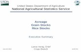 United States Department of Agriculture National ... › Newsroom › Executive... · 6/28/2019  · National Agricultural Statistics Service Acreage Grain Stocks Rice Stocks Executive
